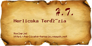 Herlicska Terézia névjegykártya