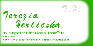 terezia herlicska business card